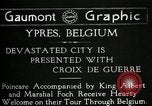 Standbild Präsident Raymond Poincaré Ieper Belgien, 1920, aus Sekunde 9 historischem Filmmaterial Videoclip 65675030511