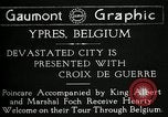 Standbild Präsident Raymond Poincaré Ieper Belgien, 1920, aus Sekunde 13 historischem Filmmaterial Videoclip 65675030511