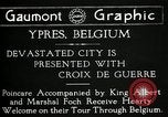 Standbild Präsident Raymond Poincaré Ieper Belgien, 1920, aus Sekunde 18 historischem Filmmaterial Videoclip 65675030511
