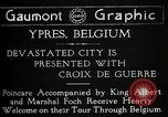 Standbild Präsident Raymond Poincaré Ieper Belgien, 1920, aus Sekunde 19 historischem Filmmaterial Videoclip 65675030511
