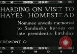 Immagine di Presidente W G Harding Fremont Ohio USA, 1919, secondo 8 filmato di repertorio 65675030513