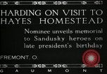 Immagine di Presidente W G Harding Fremont Ohio USA, 1919, secondo 9 filmato di repertorio 65675030513