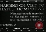 Immagine di Presidente W G Harding Fremont Ohio USA, 1919, secondo 10 filmato di repertorio 65675030513