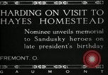 Immagine di Presidente W G Harding Fremont Ohio USA, 1919, secondo 12 filmato di repertorio 65675030513