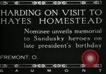 Immagine di Presidente W G Harding Fremont Ohio USA, 1919, secondo 13 filmato di repertorio 65675030513