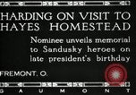 Immagine di Presidente W G Harding Fremont Ohio USA, 1919, secondo 14 filmato di repertorio 65675030513