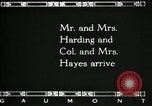 Immagine di Presidente W G Harding Fremont Ohio USA, 1919, secondo 33 filmato di repertorio 65675030513
