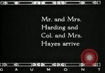 Immagine di Presidente W G Harding Fremont Ohio USA, 1919, secondo 37 filmato di repertorio 65675030513