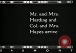 Immagine di Presidente W G Harding Fremont Ohio USA, 1919, secondo 38 filmato di repertorio 65675030513