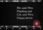 Immagine di Presidente W G Harding Fremont Ohio USA, 1919, secondo 39 filmato di repertorio 65675030513