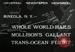 Standbild aviator Jim Mollison Roosevelt Field New York USA, 1932, aus Sekunde 3 historischem Filmmaterial Videoclip 65675030529