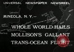 Standbild aviator Jim Mollison Roosevelt Field New York USA, 1932, aus Sekunde 5 historischem Filmmaterial Videoclip 65675030529