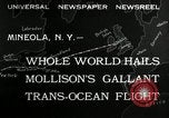 Standbild aviator Jim Mollison Roosevelt Field New York USA, 1932, aus Sekunde 7 historischem Filmmaterial Videoclip 65675030529