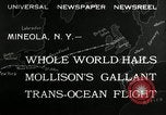 Standbild aviator Jim Mollison Roosevelt Field New York USA, 1932, aus Sekunde 8 historischem Filmmaterial Videoclip 65675030529