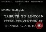 Image of Civil War Veterans gathering Illinois United States USA, 1932, second 1 stock footage video 65675030535