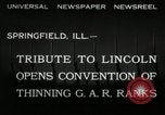 Image of Civil War Veterans gathering Illinois United States USA, 1932, second 5 stock footage video 65675030535