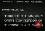 Image of Civil War Veterans gathering Illinois United States USA, 1932, second 8 stock footage video 65675030535