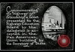Image of Highway of Friendship plaque Washington DC USA, 1925, second 9 stock footage video 65675030560
