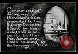 Image of Highway of Friendship plaque Washington DC USA, 1925, second 11 stock footage video 65675030560