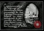 Image of Highway of Friendship plaque Washington DC USA, 1925, second 14 stock footage video 65675030560