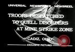 Image of coal mines strike Cadiz Ohio USA, 1932, second 5 stock footage video 65675030576