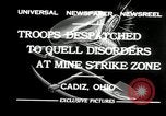Image of coal mines strike Cadiz Ohio USA, 1932, second 8 stock footage video 65675030576