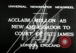 Image of Andrew W Mellon ambassador London England United Kingdom, 1932, second 8 stock footage video 65675030577