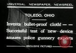 Image of bullet proof cloth test Toledo Ohio USA, 1932, second 1 stock footage video 65675030579