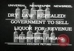 Immagine di Divieto di alcol abrogato Helsinki Finlandia, 1932, secondo 9 filmato di repertorio 65675030582
