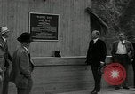 Standbild US-Präsident Herbert Hoover Pine Canyon California USA, 1934, aus Sekunde 45 historischem Filmmaterial Videoclip 65675030593