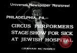 Image of circus performers Philadelphia Pennsylvania USA, 1934, second 1 stock footage video 65675030598