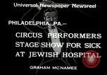 Image of circus performers Philadelphia Pennsylvania USA, 1934, second 7 stock footage video 65675030598