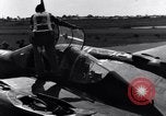 Standbild Pilot prüft P-38-Ebene Australien, 1942, aus Sekunde 41 historischem Filmmaterial Videoclip 65675030612