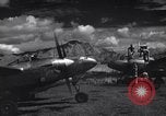 Image of P-38 planes and ground crews of 80th Fighter Squadron Port Moresby New Guinea, 1944, second 5 stock footage video 65675030623