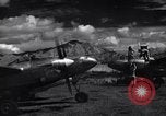 Image of P-38 planes and ground crews of 80th Fighter Squadron Port Moresby New Guinea, 1944, second 8 stock footage video 65675030623