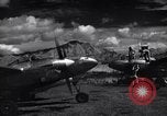Image of P-38 planes and ground crews of 80th Fighter Squadron Port Moresby New Guinea, 1944, second 9 stock footage video 65675030623