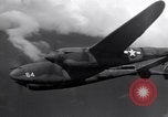 Image of P-38 Lightning airplanes of US Army 13th Air Force Pacific Theater, 1943, second 4 stock footage video 65675030626