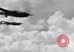 Image of P-38 Lightning airplanes of US Army 13th Air Force Pacific Theater, 1943, second 22 stock footage video 65675030626