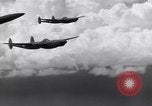 Image of P-38 Lightning airplanes of US Army 13th Air Force Pacific Theater, 1943, second 30 stock footage video 65675030626
