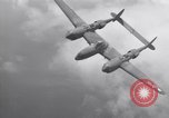 Image of P-38 Lightning airplanes of US Army 13th Air Force Pacific Theater, 1943, second 35 stock footage video 65675030626