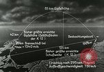 Standbild deutsche Rakete Rakete Peenemunde Deutschland, 1944, aus Sekunde 56 historischem Filmmaterial Videoclip 65675030634