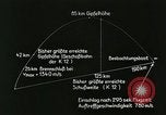 Standbild deutsche Rakete Rakete Peenemunde Deutschland, 1944, aus Sekunde 61 historischem Filmmaterial Videoclip 65675030634