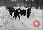 Image of Snow removal at rocket facility Peenemunde Germany, 1943, second 30 stock footage video 65675030646