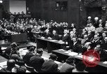 Standbild Nürnberger Prozesse Nürnberg Deutschland, 1946, aus Sekunde 48 historischem Filmmaterial Videoclip 65675030675