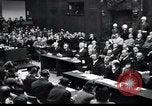 Standbild Nürnberger Prozesse Nürnberg Deutschland, 1946, aus Sekunde 49 historischem Filmmaterial Videoclip 65675030675