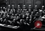 Standbild Nürnberger Prozesse Nürnberg Deutschland, 1946, aus Sekunde 59 historischem Filmmaterial Videoclip 65675030675