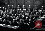Standbild Nürnberger Prozesse Nürnberg Deutschland, 1946, aus Sekunde 60 historischem Filmmaterial Videoclip 65675030675