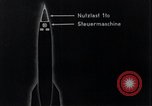 Standbild V-2 Rakete Diagramme Peenemunde Deutschland, 1940, aus Sekunde 16 historischem Filmmaterial Videoclip 65675030683