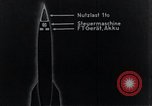 Standbild V-2 Rakete Diagramme Peenemunde Deutschland, 1940, aus Sekunde 18 historischem Filmmaterial Videoclip 65675030683