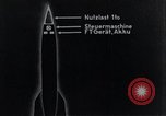 Standbild V-2 Rakete Diagramme Peenemunde Deutschland, 1940, aus Sekunde 19 historischem Filmmaterial Videoclip 65675030683